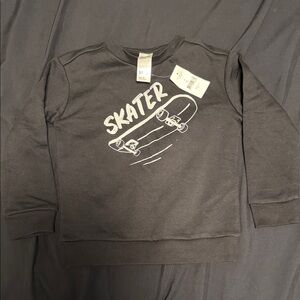Kids Black Skater Sweater